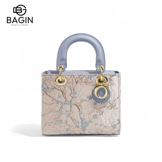 Túi Dior Lady cao cấp phong cách quý phái - Túi xách tay dung tích lớn, mẫu mới 2024, thêu họa tiết hoa mai tinh xảo, túi đeo vai/đeo chéo sang trọng[gy-866]