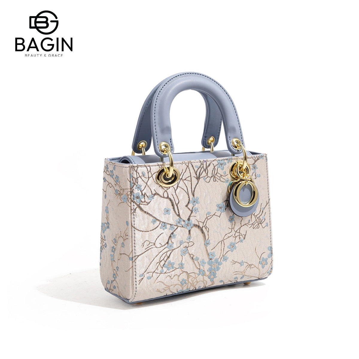 Túi Dior Lady cao cấp phong cách quý phái - Túi xách tay dung tích lớn, mẫu mới 2024, thêu họa tiết hoa mai tinh xảo, túi đeo vai/đeo chéo sang trọng[gy-866]