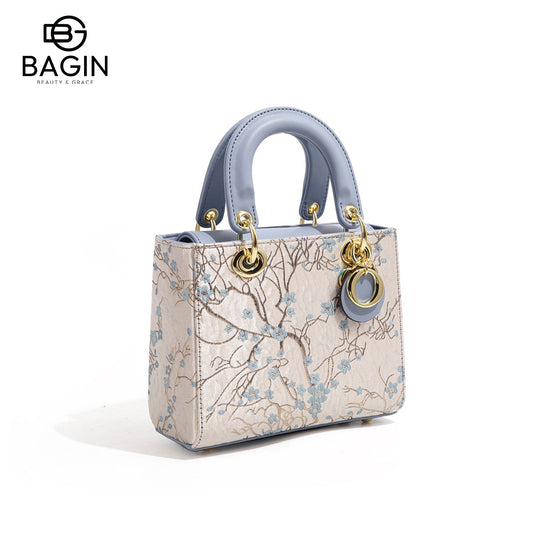 Túi Dior Lady cao cấp phong cách quý phái - Túi xách tay dung tích lớn, mẫu mới 2024, thêu họa tiết hoa mai tinh xảo, túi đeo vai/đeo chéo sang trọng[gy-866]