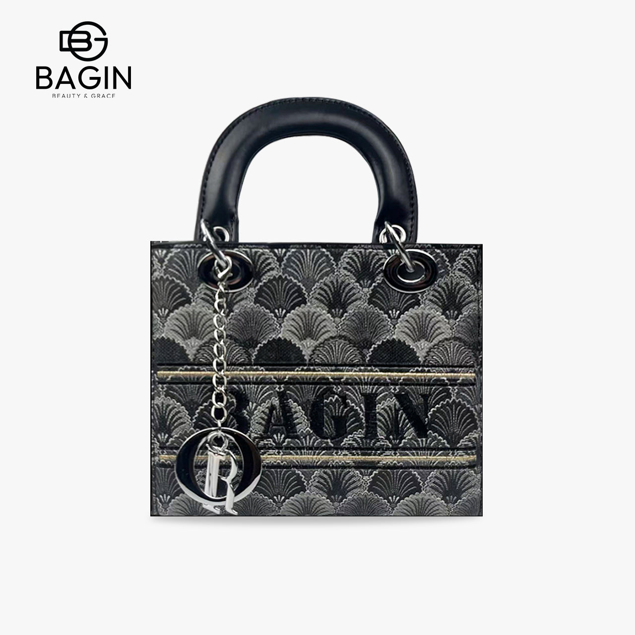Túi xách mới dành cho nữ, thêu hoa văn, kèm khăn lụa, túi xách tay kiểu Lady Dior cao cấp, phong cách sang trọng thời thượng, mẫu hot hit, dễ phối đồ, túi đeo chéo hoặc đeo vai[gy-872]