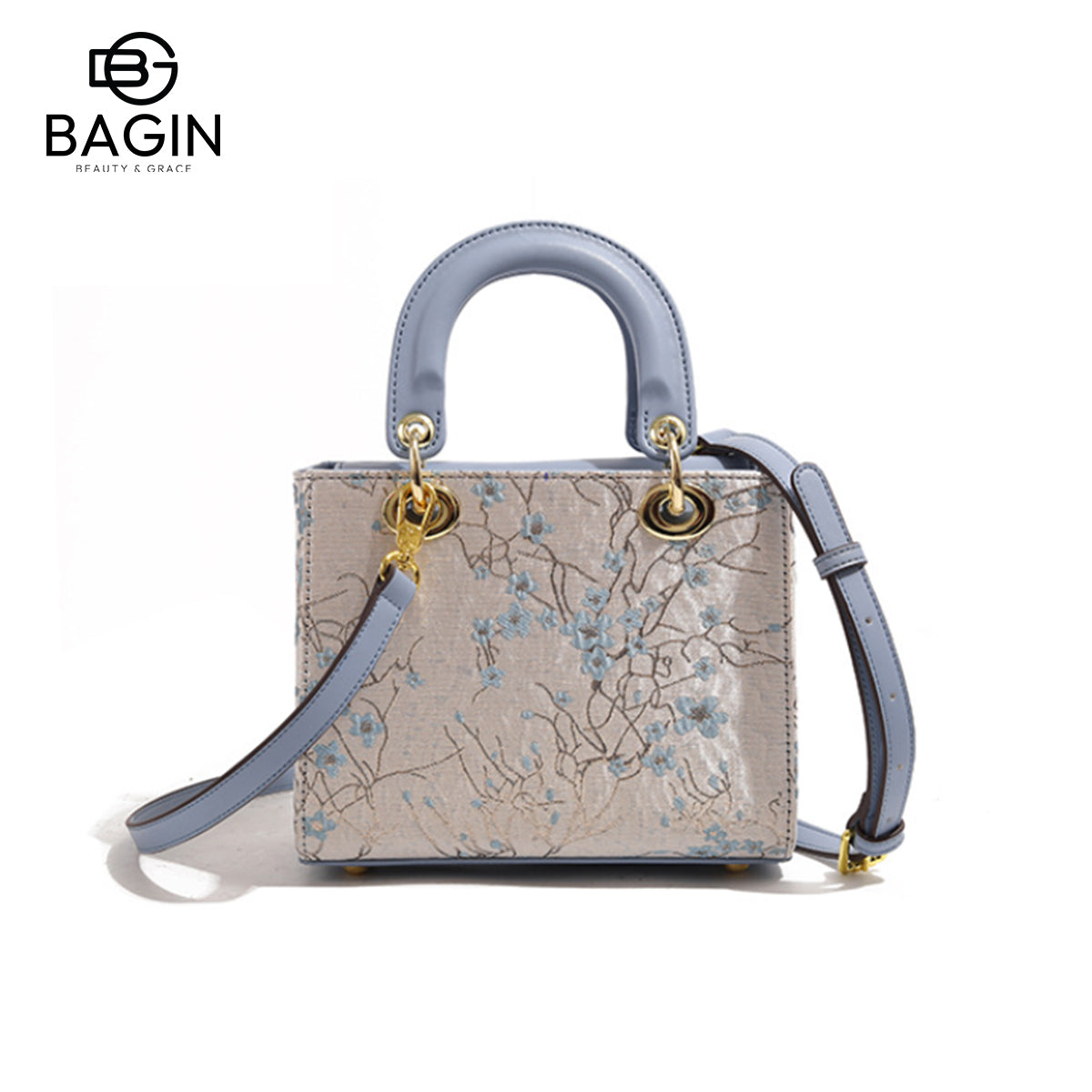 Túi Dior Lady cao cấp phong cách quý phái - Túi xách tay dung tích lớn, mẫu mới 2024, thêu họa tiết hoa mai tinh xảo, túi đeo vai/đeo chéo sang trọng[gy-866]
