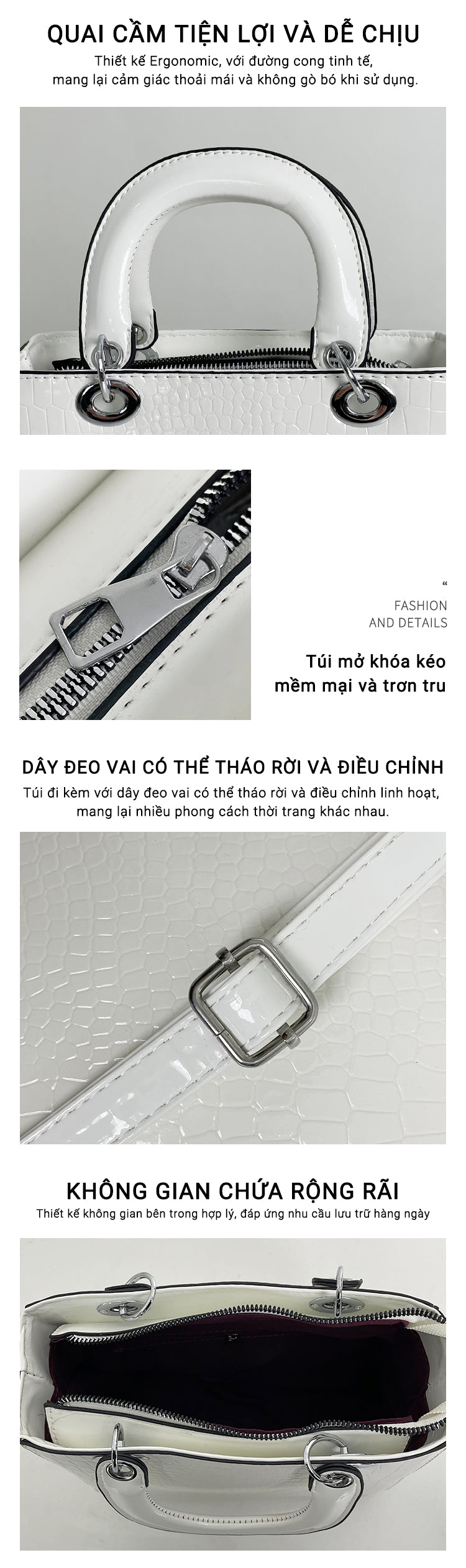 Túi xách mẹ phong cách 2024 mùa hè mới, túi xách tay thời trang đa năng, đeo vai thời thượng, đeo chéo dung tích lớn, phong cách thời trang dễ phố[gy-290]