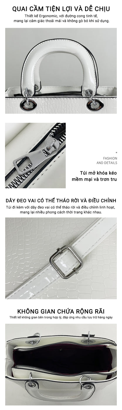 Túi xách mẹ phong cách 2024 mùa hè mới, túi xách tay thời trang đa năng, đeo vai thời thượng, đeo chéo dung tích lớn, phong cách thời trang dễ phố[gy-290]