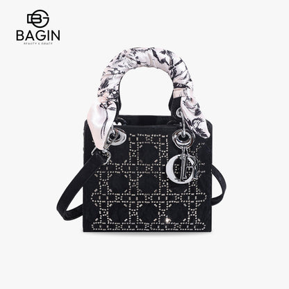 Túi xách công nương Diana thu đông túi đeo vai mới túi kim cương túi xách nữ thu túi xách nữ cao cấp[gy-868]